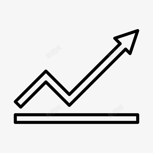 上升图商业金融svg_新图网 https://ixintu.com 上升 商业 图上 图标 箭头涨价 货币 金融