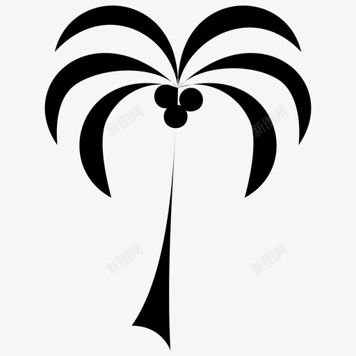 棕榈树海滩椰子树svg_新图网 https://ixintu.com 棕榈树 海滩 椰子树 岛屿 热带 旅游度假 旅行