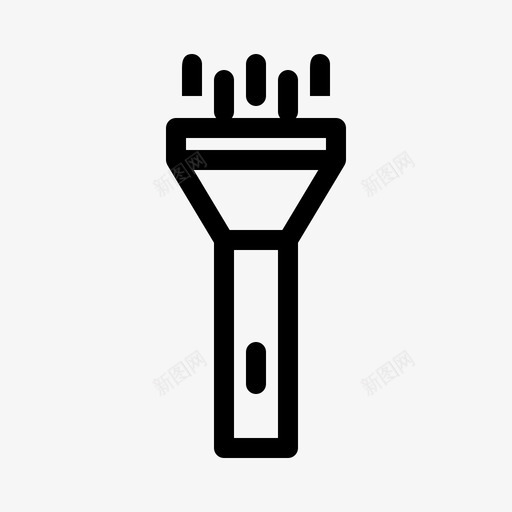 手电筒照明灯基本型svg_新图网 https://ixintu.com 手电筒 照明灯 基本型