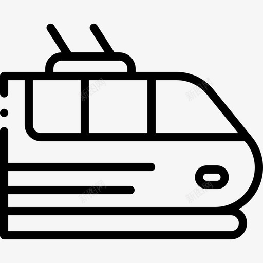 电动火车铁路车站svg_新图网 https://ixintu.com 电动 火车 运输 铁路 车站 直线