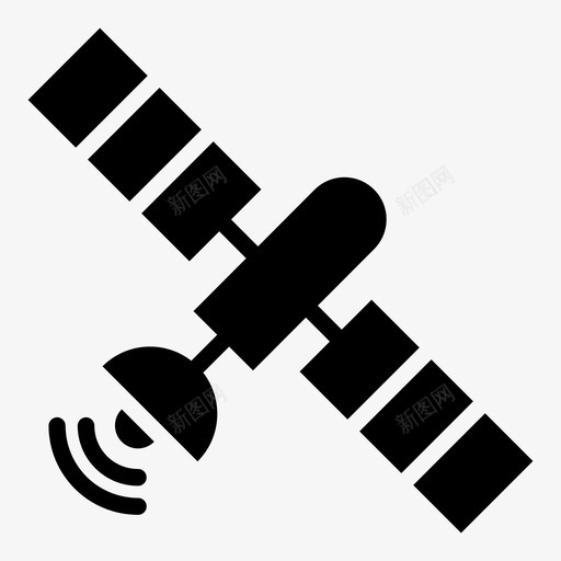卫星网络轨道svg_新图网 https://ixintu.com 空间 卫星 网络 轨道 信号 符号