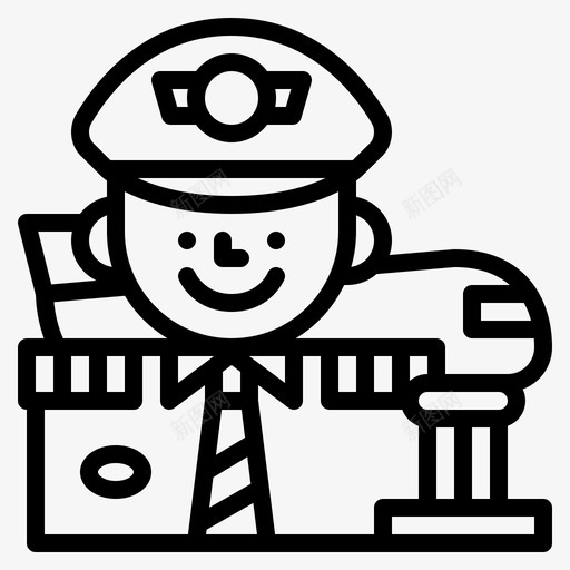 船长工作职业svg_新图网 https://ixintu.com 工作 职业 舰长 舰长logo 船长 飞行员