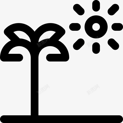 椰子树海滩阳光svg_新图网 https://ixintu.com 椰子树 海滩 阳光 旅游 旅游度假
