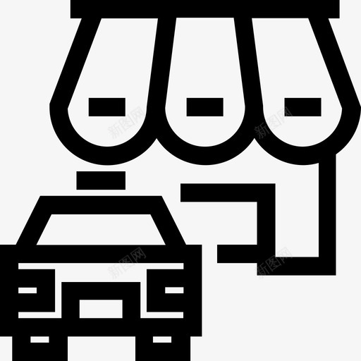 汽车市场警察svg_新图网 https://ixintu.com 商店 零售 汽车 市场 警察 零售商