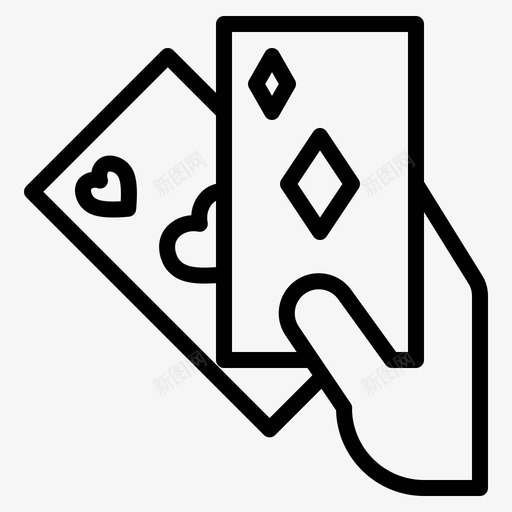 打牌游戏爱好svg_新图网 https://ixintu.com 打牌 爱好 游戏