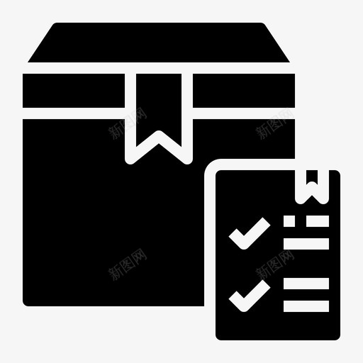 检查表箱子交货svg_新图网 https://ixintu.com 交货 检查表 箱子 订单 包装 包装物 物流