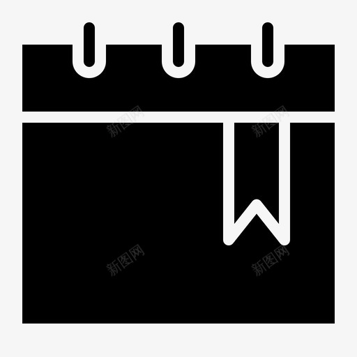 书签日期收藏夹svg_新图网 https://ixintu.com 书签 日期 收藏夹 会议 标签