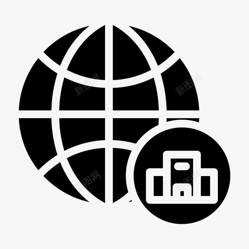 地球仪建筑酒店svg_新图网 https://ixintu.com 地球仪 建筑 酒店 旅馆 世界 旅游