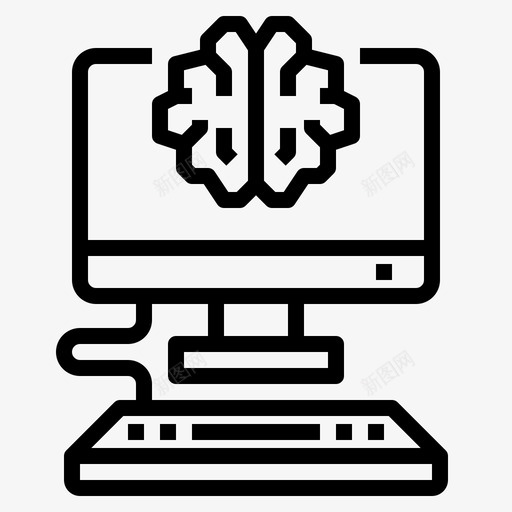 人工智能大脑计算机svg_新图网 https://ixintu.com 计算机 人工智能 大脑 技术 大纲