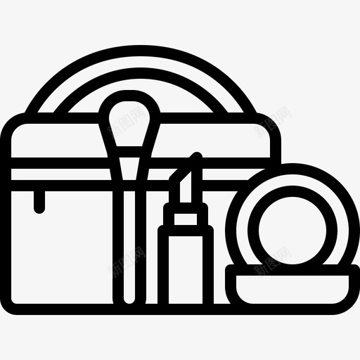 化妆包包化妆品svg_新图网 https://ixintu.com 化妆包 沙龙 化妆 包包 化妆品 美发