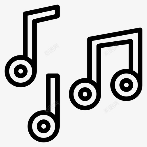音符音乐剧声音svg_新图网 https://ixintu.com 音符 音乐剧 声音