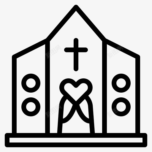 教堂建筑物地方svg_新图网 https://ixintu.com 教堂 建筑物 地方 宗教 婚礼