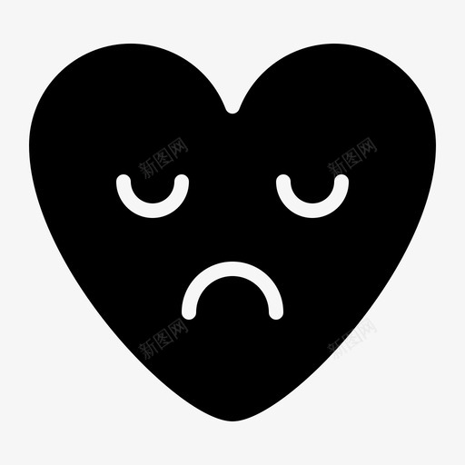 悲伤表情心情svg_新图网 https://ixintu.com 表情 悲伤 心情 不开 心心