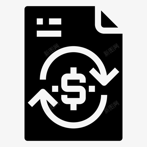现金交换文件和文件实体svg_新图网 https://ixintu.com 现金 交换 文件 实体