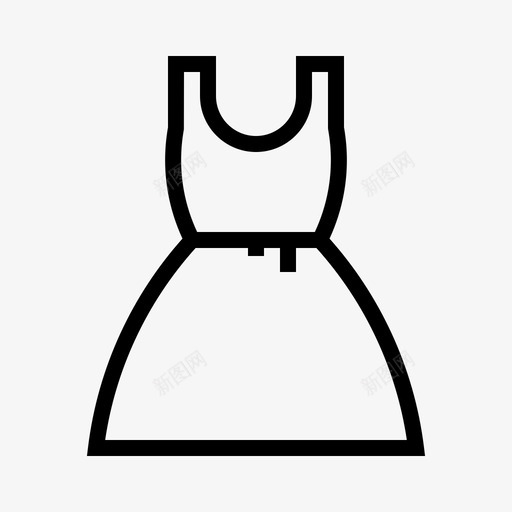 连衣裙衣服太阳裙svg_新图网 https://ixintu.com 连衣裙 衣服 太阳 晾衣