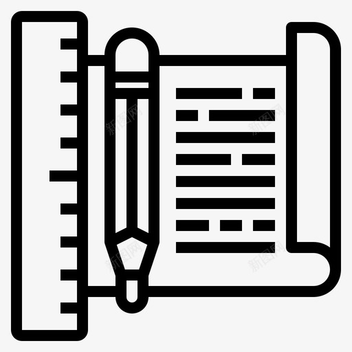 考试教育铅笔svg_新图网 https://ixintu.com 考试 教育 铅笔 尺子 大纲