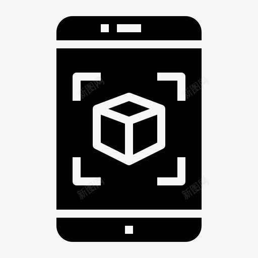 扫描应用程序盒子svg_新图网 https://ixintu.com 应用程序 智能 手机 扫描 盒子 传送