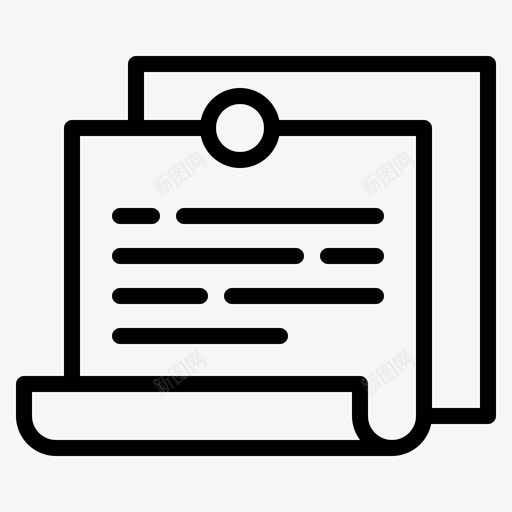 贴留言便条svg_新图网 https://ixintu.com 贴贴 留言 便条 办公室