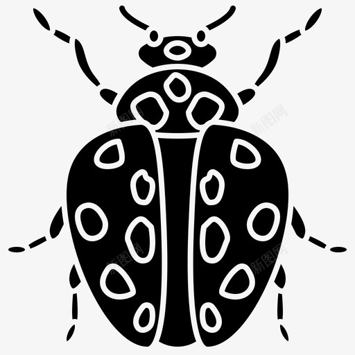 瓢虫昆虫木虱svg_新图网 https://ixintu.com 瓢虫 昆虫 木虱 雕文
