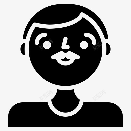 阿凡达男性老svg_新图网 https://ixintu.com 阿凡 男性 固体
