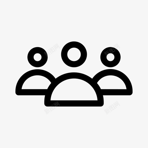 组成员人员svg_新图网 https://ixintu.com 组成员 人员 团队 用户 移动