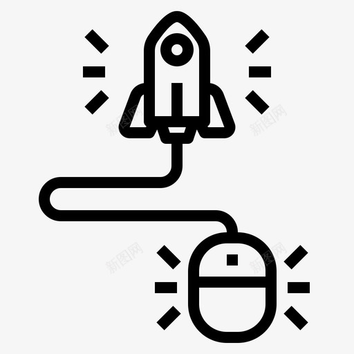 点击付费金钱鼠标svg_新图网 https://ixintu.com 点击 付费 启动 金钱 鼠标 火箭 飞船 大纲