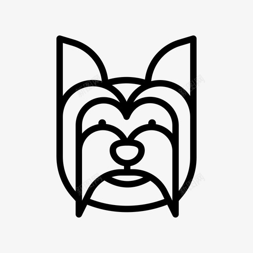 约克郡梗品种狗svg_新图网 https://ixintu.com 约克郡 品种 狗血 血统 宠物狗