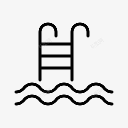 游泳沙滩跳水svg_新图网 https://ixintu.com 游泳 游泳池 沙滩 跳水 运动员 基本
