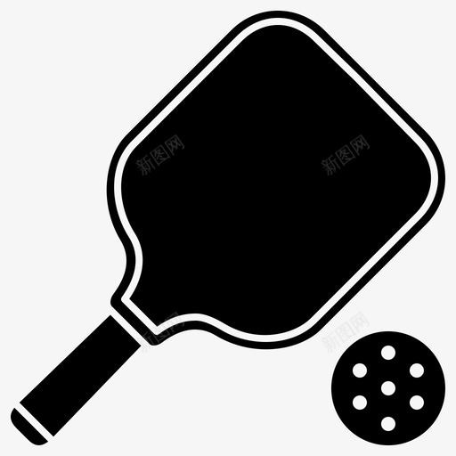 泡菜球设备桨svg_新图网 https://ixintu.com 设备 运动 泡菜 球拍 字形