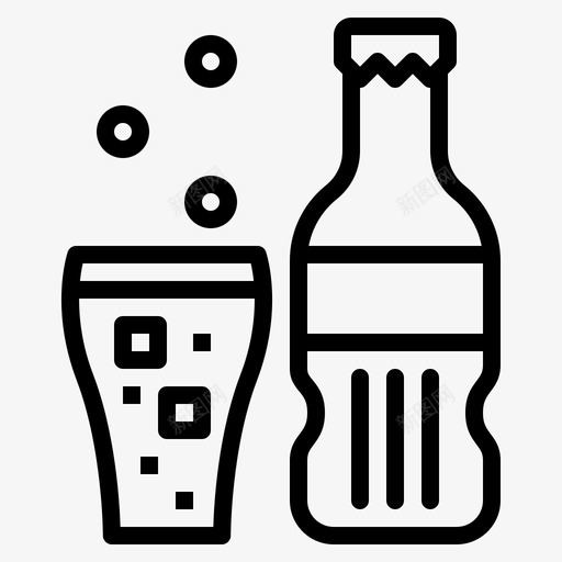 可乐饮料瓶子svg_新图网 https://ixintu.com 饮料 可乐 瓶子 苏打水 生日