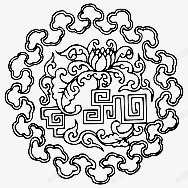 花纹圆形传统图案ai免抠素材_新图网 https://ixintu.com 花纹 圆形 传统图案 中国传统 古典花纹 AI格式