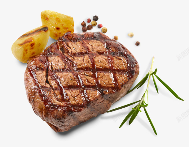 美味的牛排搭配png免抠素材_新图网 https://ixintu.com 牛排 美食 西餐 烤肉