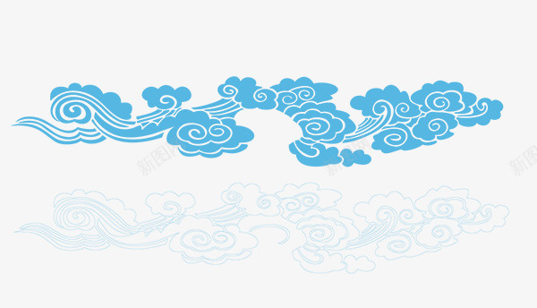 传统花纹祥云中国风psd免抠素材_新图网 https://ixintu.com 传统 花纹 祥云 中国风