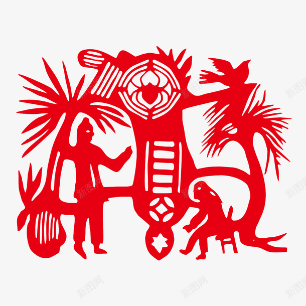 春节元素新年传统文化剪纸ai免抠素材_新图网 https://ixintu.com 春节元素 新年 传统文化 剪纸 AI源文件