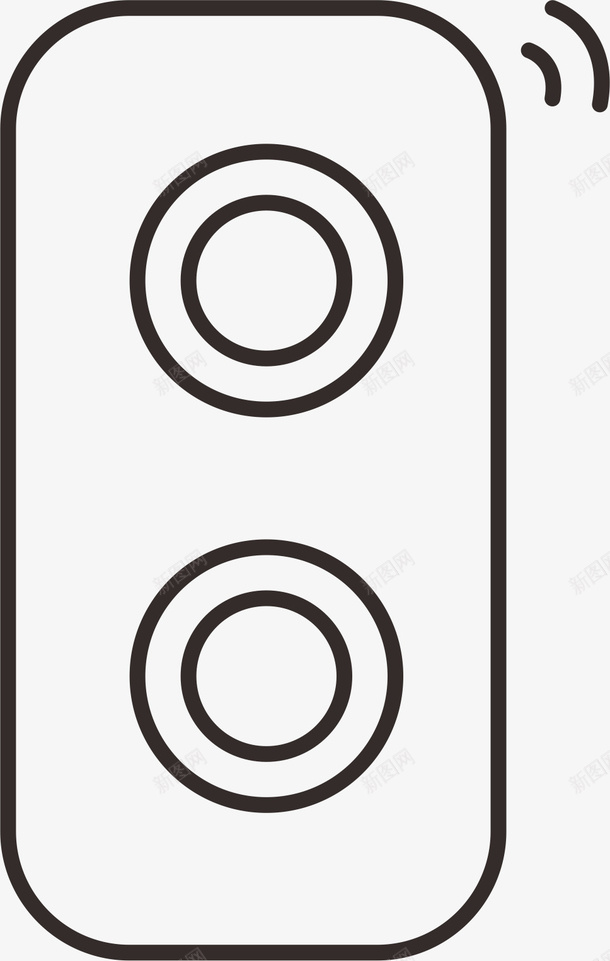 黑白简笔画音箱png免抠素材_新图网 https://ixintu.com 黑色 音乐 简笔画 音箱