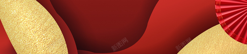 年货节新年背景红色喜庆氛围中国风扇形psd高清背景_新图网 https://ixintu.com 年货节背景 新年背景 红色喜庆氛围 中国风扇形