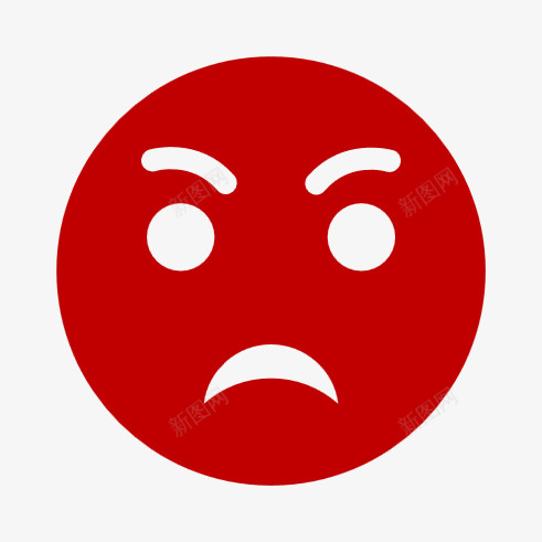 红色的愤怒png免抠素材_新图网 https://ixintu.com 红色 笑脸 心情 开心