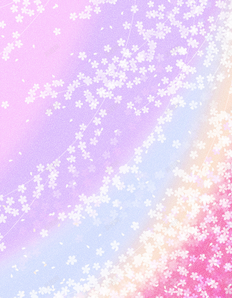 高清日式水彩樱花淡紫jpg设计背景_新图网 https://ixintu.com 高清 日式 水彩樱花 淡紫