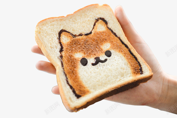 手和狗头表情面包png免抠素材_新图网 https://ixintu.com 面包 手 表情 食物