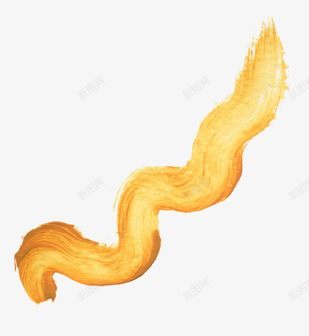 手绘颜料质感笔触感花纹土黄png免抠素材_新图网 https://ixintu.com 手绘 质感 油画 颜料 纹理