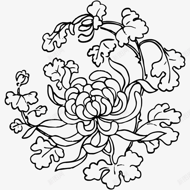 花纹圆形传统图案ai免抠素材_新图网 https://ixintu.com AI格式 AI符号 中国传统 传统图案 古典花纹 圆形 花纹 菊花 菊花图案