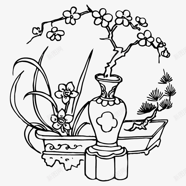 花纹圆形传统图案ai免抠素材_新图网 https://ixintu.com 花纹 圆形 传统图案 中国传统 古典花纹 AI格式