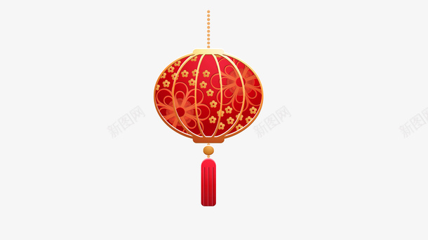 新年春节红色灯笼png免抠素材_新图网 https://ixintu.com 喜庆 挥春 新年 春节元素 灯笼 红色灯笼