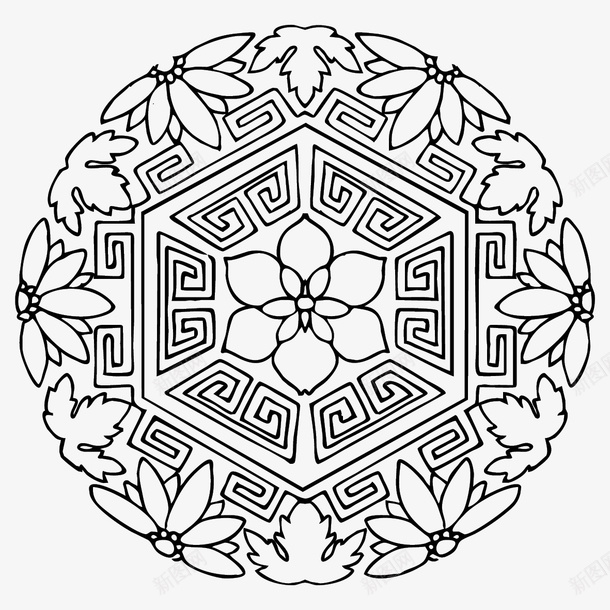 花纹圆形传统图案ai免抠素材_新图网 https://ixintu.com AI格式 AI符号 中国传统 传统图案 古典花纹 圆形 花纹