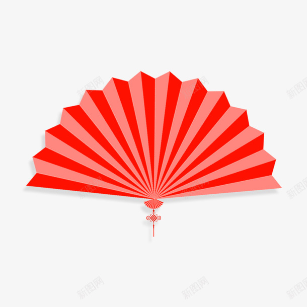 中国结小折扇png免抠素材_新图网 https://ixintu.com 中国风扇子 卡通樱花红色扇子 小扇子 扇子 折扇 红色扇子