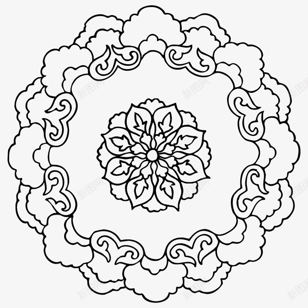 花纹圆形传统图案ai免抠素材_新图网 https://ixintu.com AI格式 AI符号 中国传统 传统图案 古典花纹 圆形 花纹