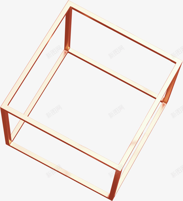 C4D立体金属框架png免抠素材_新图网 https://ixintu.com C4D 立体 金属 框架