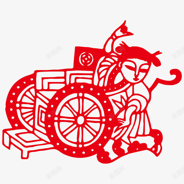 春节元素新年传统文化剪纸ai免抠素材_新图网 https://ixintu.com 春节元素 新年 传统文化 剪纸 AI源文件