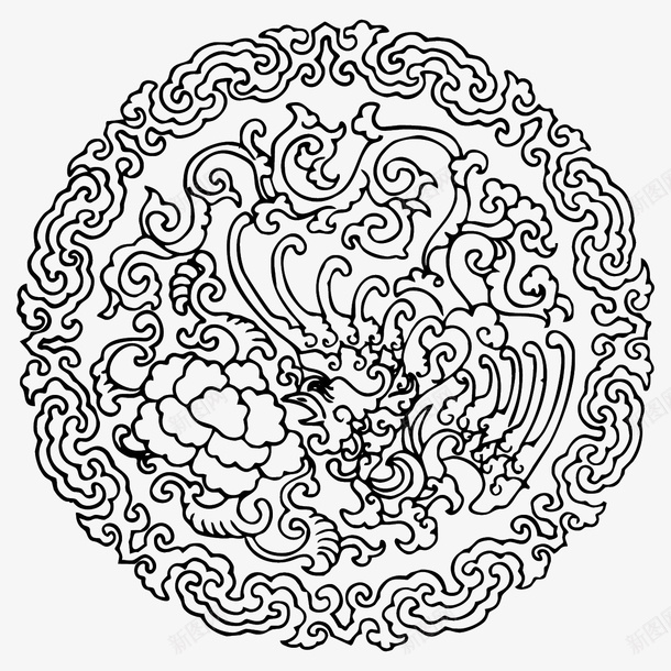 花纹圆形传统图案ai免抠素材_新图网 https://ixintu.com AI格式 AI符号 中国传统 传统图案 古典花纹 圆形 形状圆图案图标 花纹