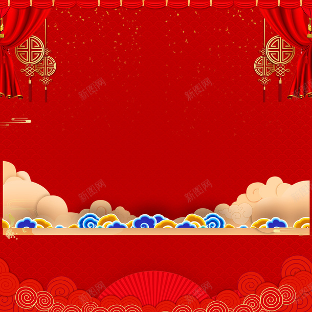 古风国潮节日背景png免抠素材_新图网 https://ixintu.com 古风 国潮 节日 背景